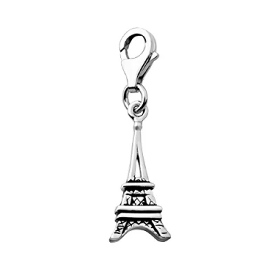 Abbildung von Quiges Charms Anhänger Eiffelturm Versilbert Damen Schmuck für Bettelarmband