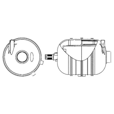 Abbildung von MAHLE ORIGINAL CRT 10 000S Ausgleichsbehälter PEUGEOT: 207 Hatchback, 206+ Hatchback