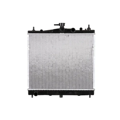 Abbildung von NRF 58187 Kühler, Motorkühlung Aluminium 448 380 16 mit Dichtring Kühlrippen gelötet