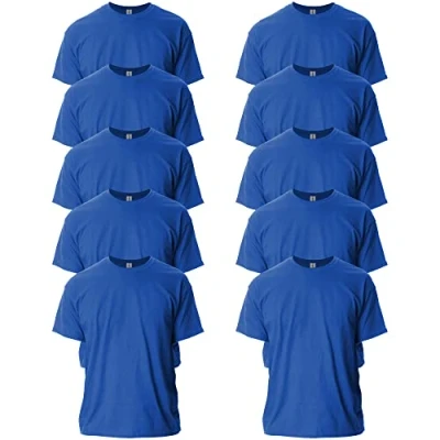 Abbildung von Gildan Unisex T shirt aus Ultra baumwolle, Stil G2000 Shirt, (Ny) New Royal (10 pack), M
