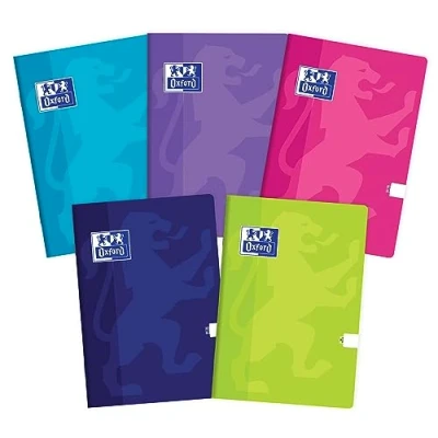 Abbildung von Oxford Touch Notizbuch A5, 60 Blätter, blanco, 5 Stück Packung Farbenmix