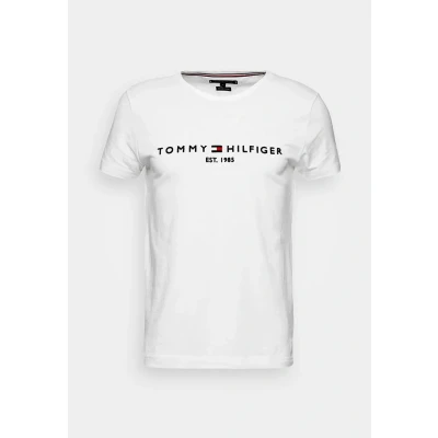 Abbildung von Tommy Hilfiger LOGO TEE Tshirt print, Herren, Größe: 3XL, White