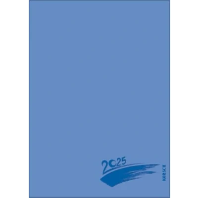 Abbildung von Foto Malen Basteln Bastelkalender A5 blau 2025: Fotokalender zum Selbstgestalten. Aufstellbarer do it yourself Kalender mit festem Fotokarton und edler Folienprägung