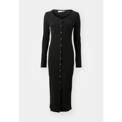 Abbildung von Calvin Klein Jeans Label Dress Etuikleid, Damen, Größe: XS, Black