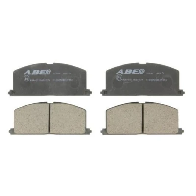 Abbildung von ABE C12035ABE Bremsbelagsatz Vorderachse inkl. Verschleißwarnkontakt TOYOTA: Starlet IV Hatchback, Celica V Coupe, Avensis I Saloon