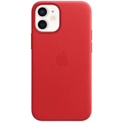 Abbildung von Apple Leather Case iPhone 12 Mini rot ✅ SB Supply MHK73ZM/A