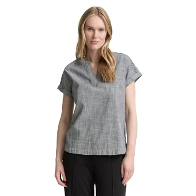 Abbildung von TOM Tailor Bluse, Damen, Größe: 44, Midnight navy blue