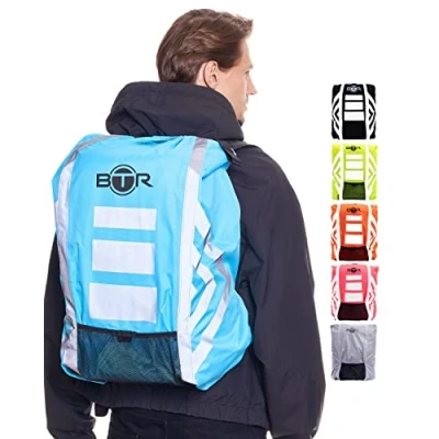 Abbildung von BTR Wasserfester Regenschutz für den Rucksack, Schulranzen. Blau. Large.