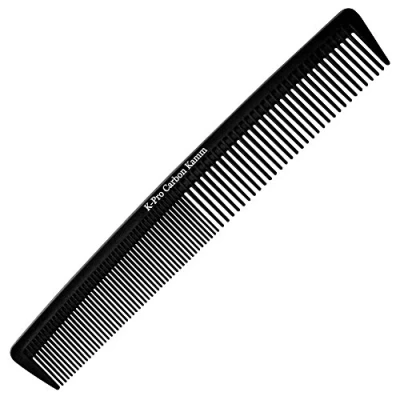 Abbildung von K Pro Carbon Kamm Damen Herren Haarschneidekamm Bartkamm Antistatisch 1 Stück