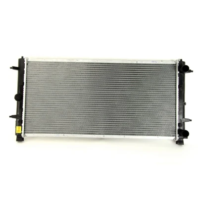 Abbildung von NRF 509514 Kühler, Motorkühlung Aluminium 720 346 34 mit Anbauteilen Kühlrippen gelötet VOLKSWAGEN: Transporter 4 Bus,