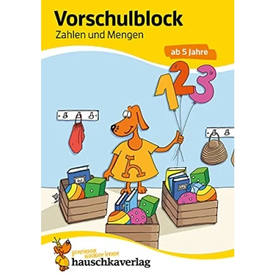 Abbildung von Vorschule Übungsheft ab 5 Jahre für Junge und Mädchen. Vorschulblock Zahlen Mengen: Förderung mit Freude (Übungshefte blöcke Kindergarten Vorschule, Band 627)