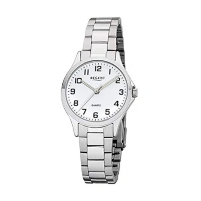 Abbildung von Regent Damen Analog Quarz Uhr mit Edelstahl Armband 12220989