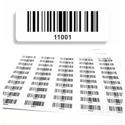 Abbildung von Barcodeetiketten 11.001 12.000 fortlaufend 5 stellig DGUV Prüfung Barcode Etiketten 1.000 Stck Strichcode Elektrotechnik Code128 selbstklebend 50x17mm (11001 12000)