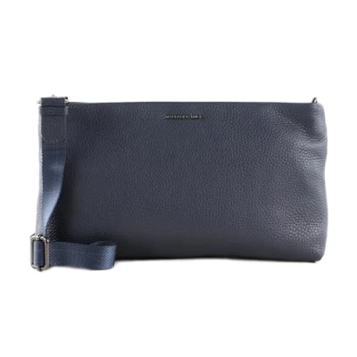 Abbildung von Mandarina Duck Schultertasche Blau (Dress Blue) Mellow Leder P10fzt77 31 x 18 6 (L H B)