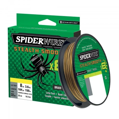 Abbildung von SPIDERWIRE Geflochtene Schnur, Stealth Smooth 8, 300 m, Camo, 0,13 mm/12,7 kg