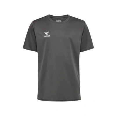 Abbildung von Hummel Essential SS Tshirt basic für Kinder, Größe: 104, Steel gray