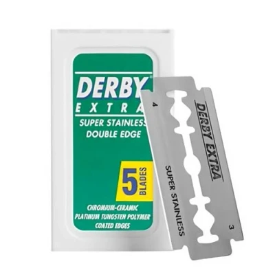 Abbildung von Derby Extra 5 Rasierklingen für traditionelle Rasierhobel
