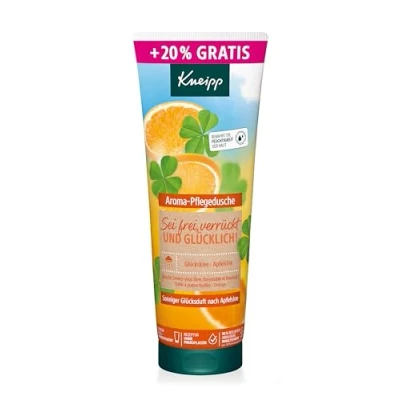 Abbildung von Kneipp Aroma Pflegedusche Sei frei, verrückt und glücklich Sondergröße Duschgel mit sonnigem Duft nach Apfelsine zartes &amp; geschmeidiges Hautgefühl ein Gefühl der Leichtigkeit 240ml