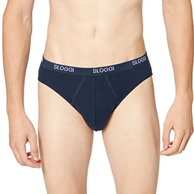 Abbildung von sloggi men Herren Basic Mini Slip, Night Blue, 4