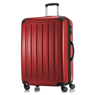Abbildung von HAUPTSTADTKOFFER Alex Großer Hartschalen Koffer, TSA, 4 Doppel Rollen, Trolley, Rollkoffer, Reisekoffer, Volumenerweiterung, 75 cm, 119 Liter, Rot
