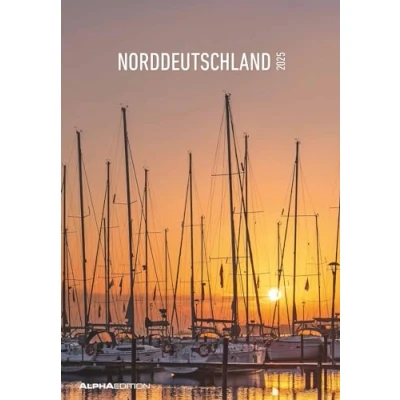 Abbildung von Norddeutschland 2025 Bild Kalender 23,7x34 cm Regional Wandkalender mit Platz für Notizen Alpha Edition