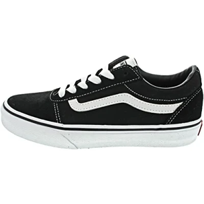 Abbildung von Vans Unisex Kinder Ward Sneaker, Suede Canvas Black White, 36.5 EU