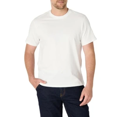 Abbildung von Amazon Essentials Herren T Shirt mit lockerer Passform, Weiß, XS