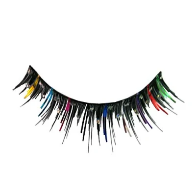 Abbildung von EULENSPIEGEL Wimpern Bunt mit Strass Steinen