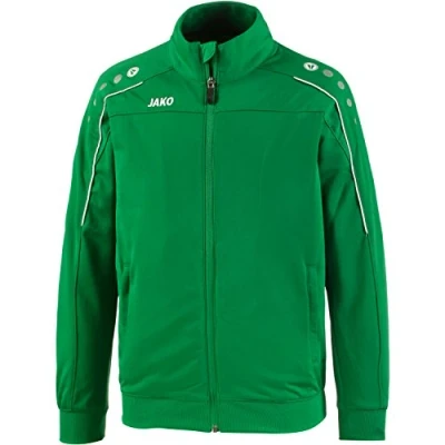Abbildung von JAKO Classico Trainingsjacke für Kinder, Größe: 116, Gruenweiss