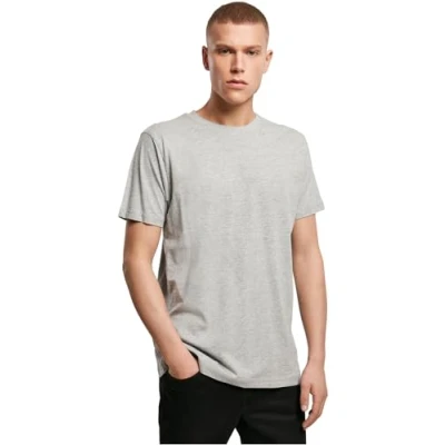 Abbildung von Build Your Brand Herren T Shirt Round Neck, heather grey, 5XL