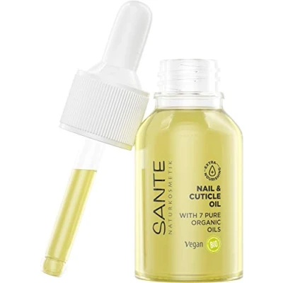 Abbildung von SANTE Naturkosmetik Nail &amp; Cuticle Oil, Nagelpflegeöl, Pflege für Nägel Nagelhaut, Mit Bio Ölen Vitamin E, Vegan, 15 ml