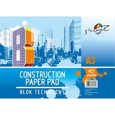 Abbildung von S&#039;cool Zeichen /Skizzenblock (A3, 160 g/m², 10 Blatt) Zeichenblock Zeichenkarton weiß