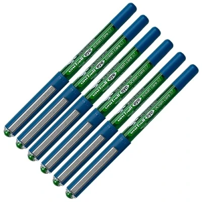 Abbildung von Faber Castell uni ball 205097 Tintenroller EYE Ocean Care, 6 Stück, 0.4 mm Mine, grün, dokumentenecht