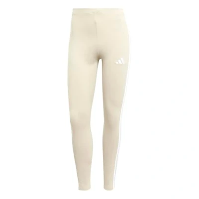 Abbildung von adidas Damen Essentials 3 Stripes Cotton Leggings, Wonder Alumina/White, XXL