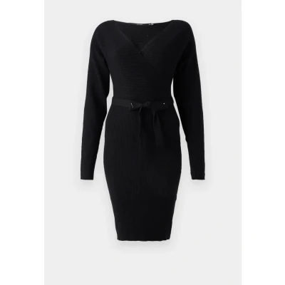 Abbildung von Vero Moda Vmhollyrem V NECK Dress Etuikleid, Damen, Größe: XXL, Black
