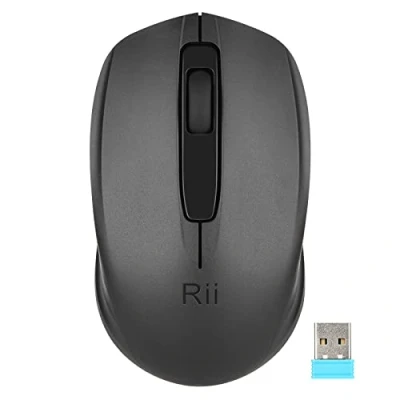 Abbildung von Rii Kabellose Maus für Laptop, USB Wireless Mice Optical Mini Mouse 2.4G 1000 DPI for PC Computer with Nano Receiver School Kids Office Home