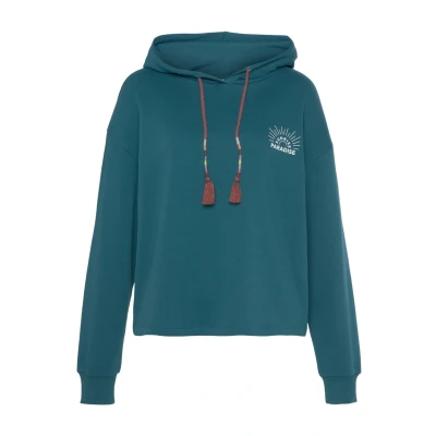 Abbildung von Vivance Kapuzenpullover, Damen, Größe: 32/34, Petrol