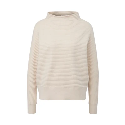 Abbildung von Strickpullover mit Fledermausärmeln beige 44