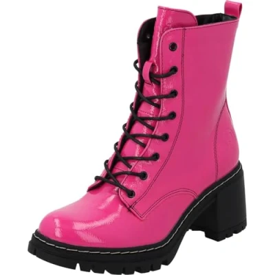 Abbildung von Palado Kefalonia Plateaustiefelette, Damen, Größe: 39, Pink lack Schuhe