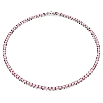 Abbildung von Swarovski Matrix Halskette silvercoloured, Damen, Größe: Medium, Silver coloured