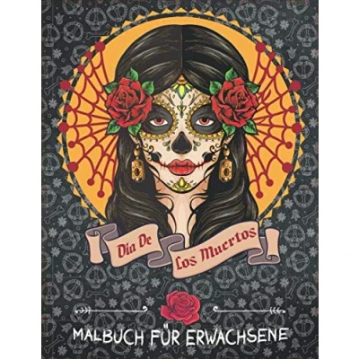 Abbildung von Dia de los Muertos: Malbuch für Erwachsene