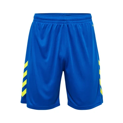 Abbildung von Hummel kurze Sporthose, Herren, Größe: XXL, True blue blazing yellow