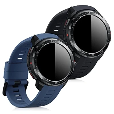 Abbildung von kwmobile 2X Sportarmband kompatibel mit Honor Watch GS Pro Armband Fitnesstracker Band Set aus TPU Silikon