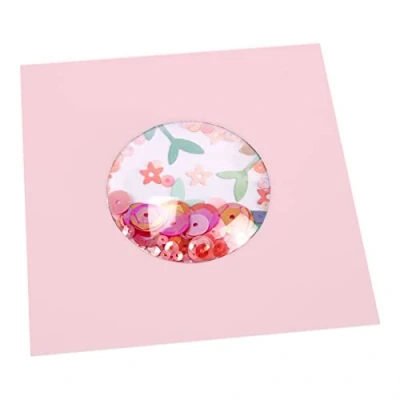 Abbildung von Sizzix Shaker Domes 663648, Kreis, 5,1cm, 8 STK, klar, Einheitsgröße