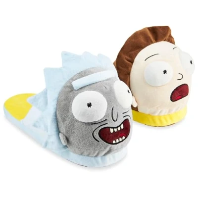 Abbildung von Rick and Morty 3D Hausschuhe für Männer und Teenager Bequeme Pantoffeln mit rutschfester Sohle in Größe 38 45 (Mehrfarbig, 40.41 EU)