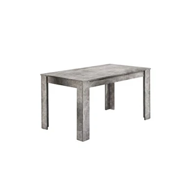 Abbildung von byLIVING Esstisch NEPAL / Moderner Küchentisch in Beton Optik Großer Tisch 140 x 80, H 75 cm