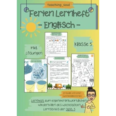 Abbildung von Ferienlernheft Englisch 5. Klasse: Lernheft zum eigenverantwortlichen Wiederholen des wichtigsten Lernstoffs der Jgst. 5