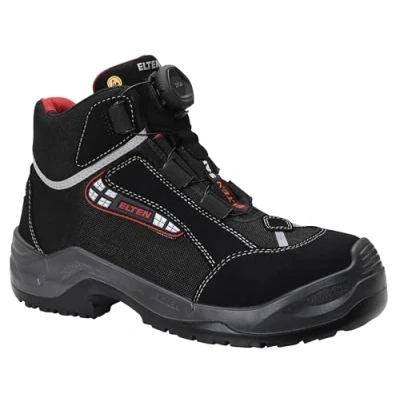 Abbildung von Elten Herren Veiligheidsschoenen S3, heren, sportief, licht, zwart, kunststof neus, Boa snel Sicherheitsstiefel Sander ESD S3 Größe 47, Schwarz, 47 EU