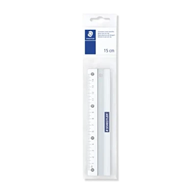 Abbildung von STAEDTLER 563 15 Lineal Metall, 15cm