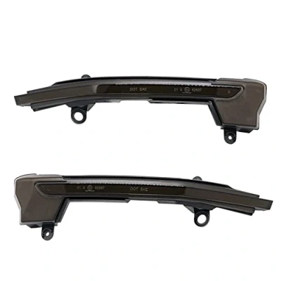 Abbildung von AUTO STYLE Satz LED Außenspiegel Blinker kompatibel mit Seat (Cupra) Ateca 2016 &amp; Tarraco 2019 Smoke inkl. dynamischem Lauflicht, Schwarz